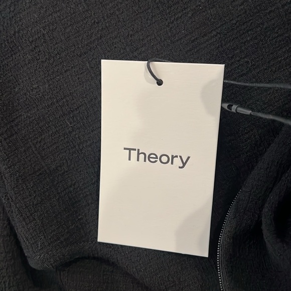 NWT - Theory Black Stretch Knit Elegant Black Sleeveless Dress in size L - Picture 4 of 6